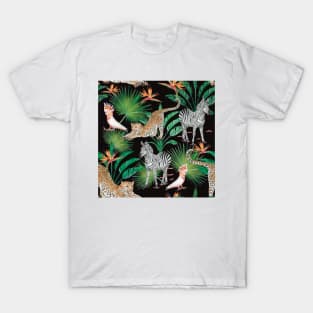 Leopard and jungle animals T-Shirt